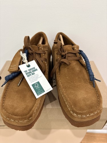Clarks Originals Men's Wallabee Cola Suede 26155518 With Box