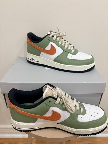 Nike Air Force 1 '07 Oil Green Orange FD0758-386 Men's Size 10 - photo 4