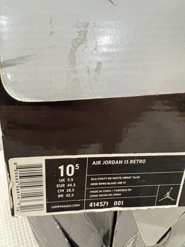 Retro Air Jordan Playoff 13 Black Men's Mid Top Sneakers Size 10 - photo 5