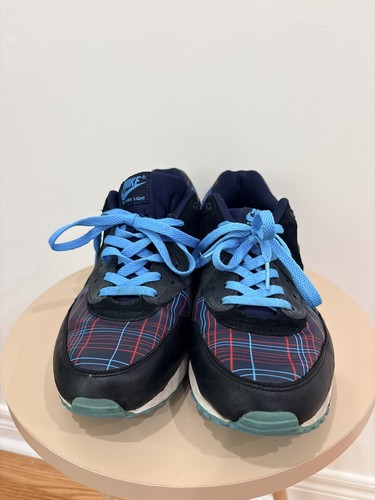 RARE 2008 Nike Air Max Light Premium Plaid Vivid Blue US 11
