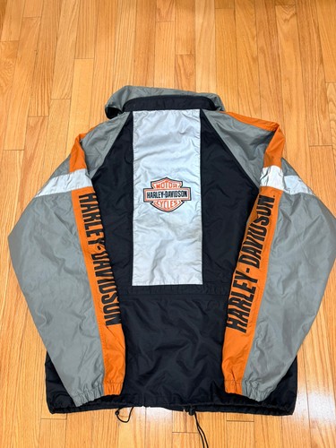 Harley Davidson Mens Large Rain Jacket Reflective Light Weight H - photo 2