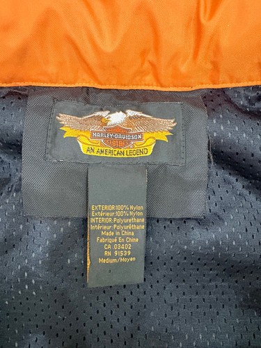 Harley Davidson Mens Large Rain Jacket Reflective Light Weight H - photo 3