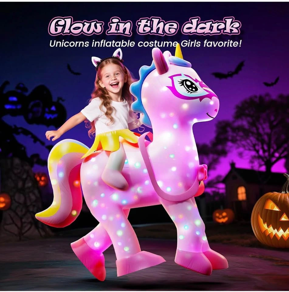 Unicorn inflatable costume for 6 to 10 years - photo 2