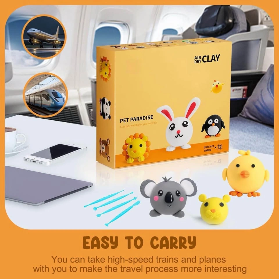 Air Dry Clay Animal Craft Kit – 12 Cute Animal Designs - photo 4