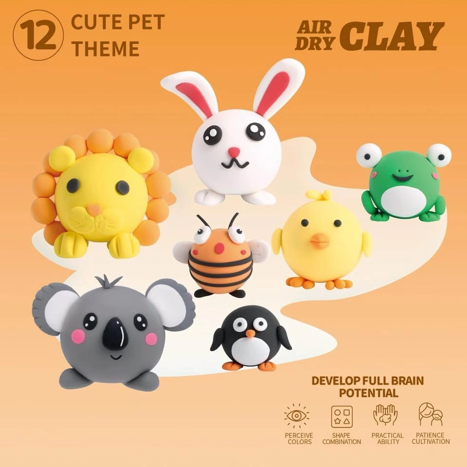 Air Dry Clay Animal Craft Kit – 12 Cute Animal Designs - photo 5