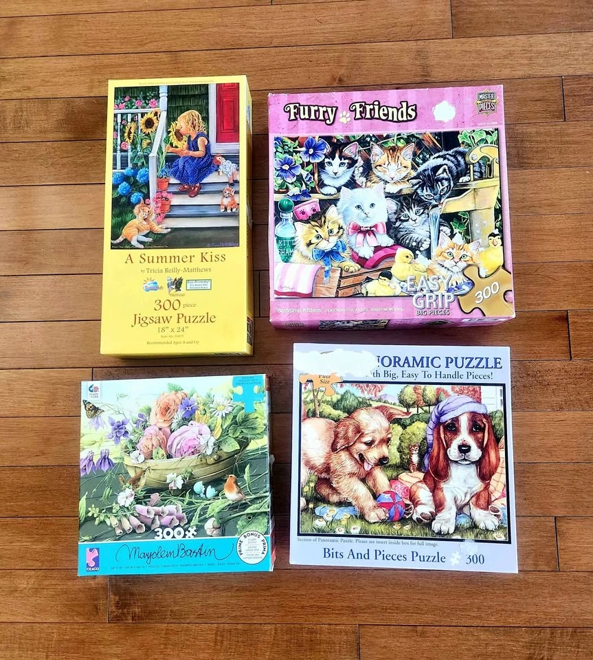 Four 300-piece Puzzles Bundle