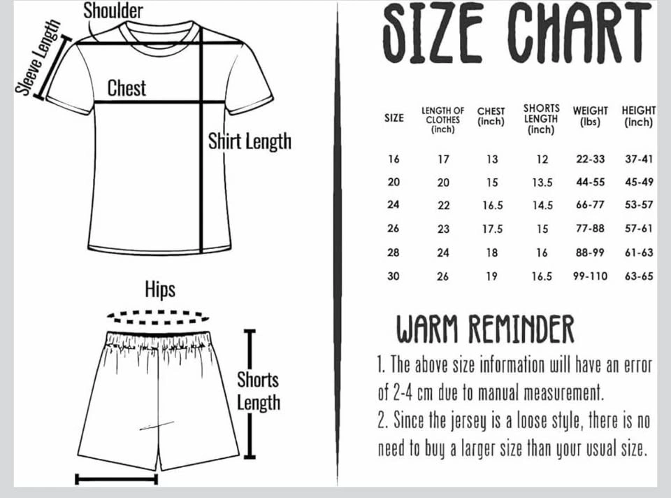 Football jersey set size 26 - photo 3
