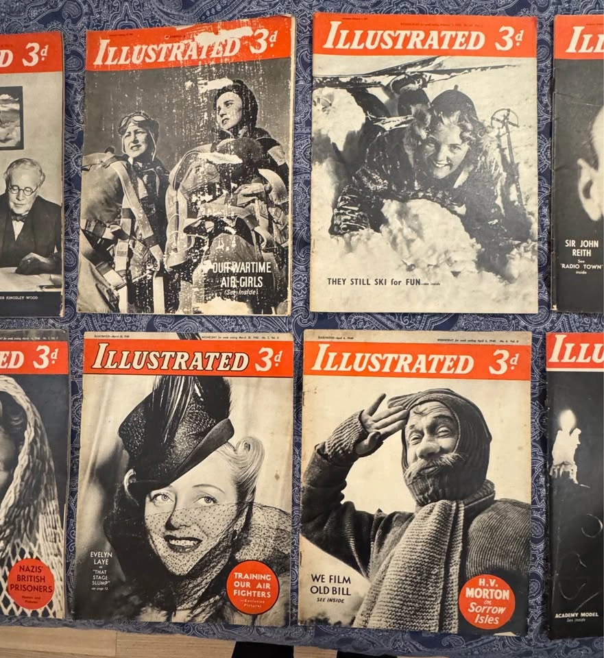 10 Original WWII-Era Illustrated Magazines 1939–1940 - photo 3