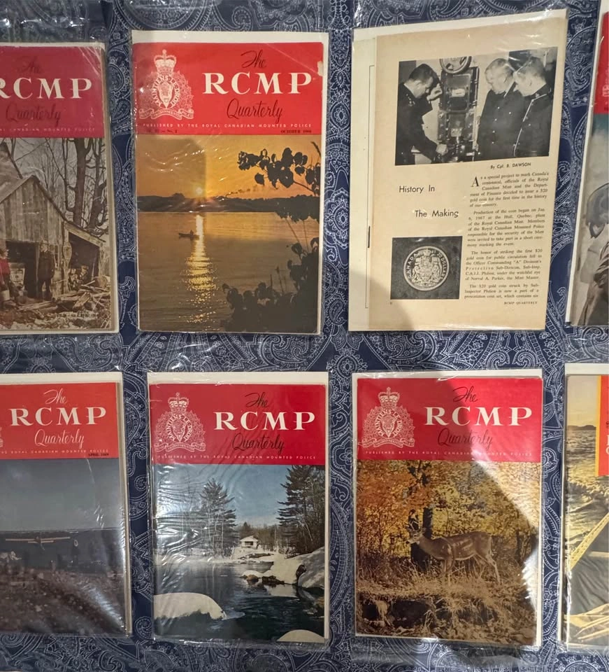 Vintage RCMP Quarterly Magazine Collection 1960s-1970s - photo 4