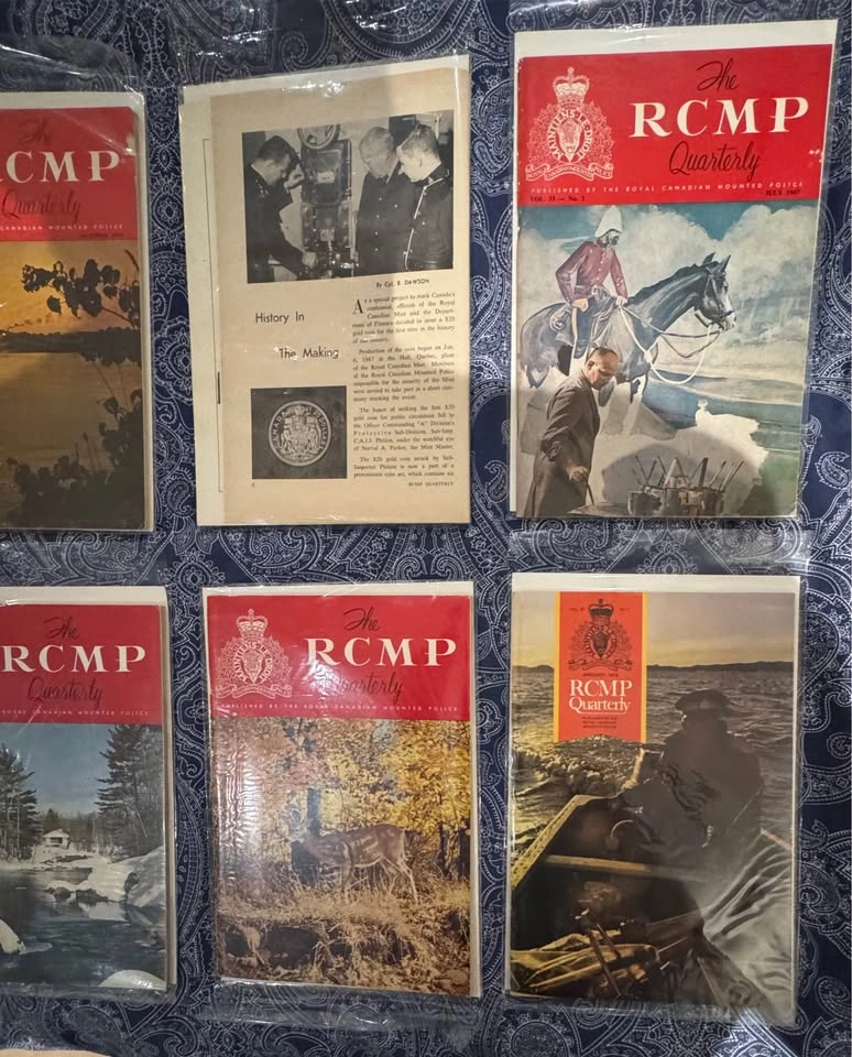 Vintage RCMP Quarterly Magazine Collection 1960s-1970s - photo 5