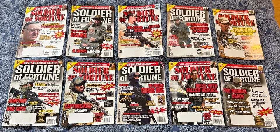 Soldier of Fortune Magazine Collection – 10 Issues