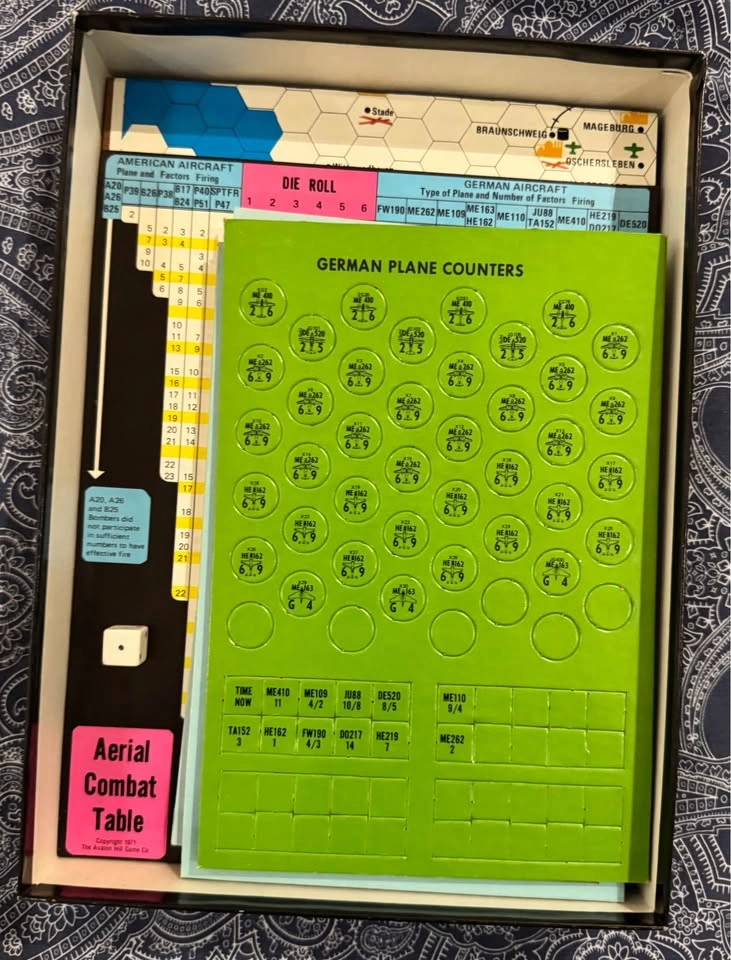 Vintage 1971 Avalon Hill Luftwaffe WWII Board Game - photo 4