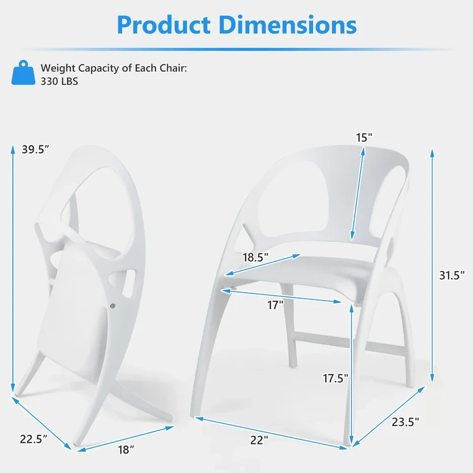 ALMOST NEW Murraysville 17.5'' H Folding Side Chairs - photo 2