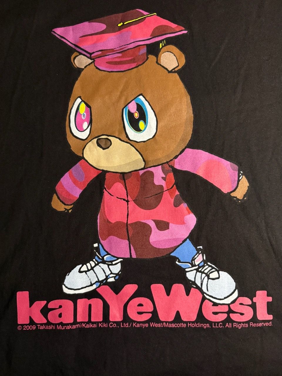 Yeezy Kanye West Graduation Bear Graphic Tee Size XL Black - photo 2