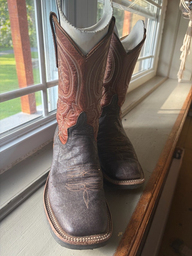Anderson Bean Genuine Elephant Leather Cowboy Boots