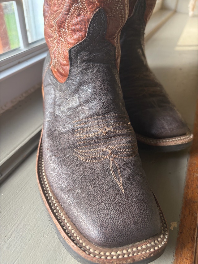 Anderson Bean Genuine Elephant Leather Cowboy Boots - photo 2