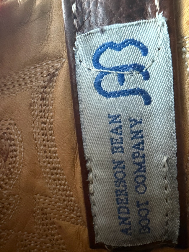 Anderson Bean Genuine Elephant Leather Cowboy Boots - photo 3