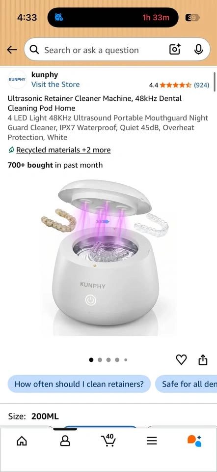 Ultrasonic Retainer Cleaner - photo 2