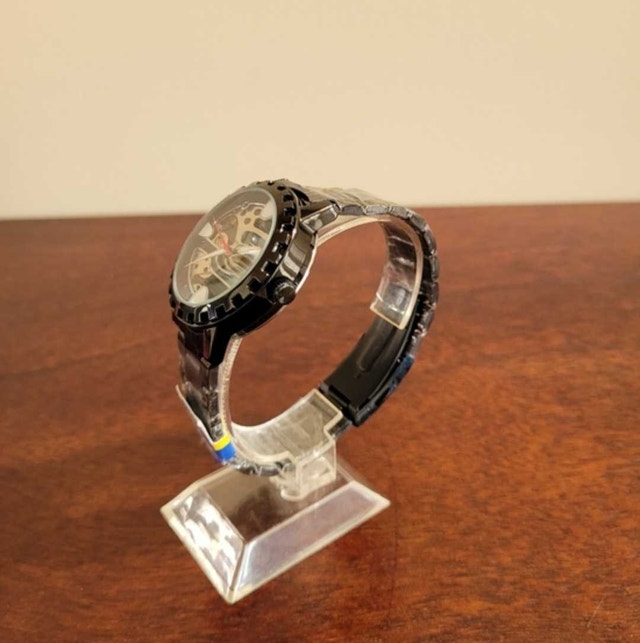 Brand New Black Skeleton Dial Automatic Men's Watch - photo 2