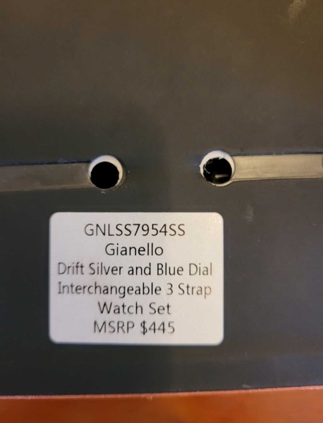 New 44MM Gianello Drift Interchangeable 3 Strap Men's Watch Set - photo 2