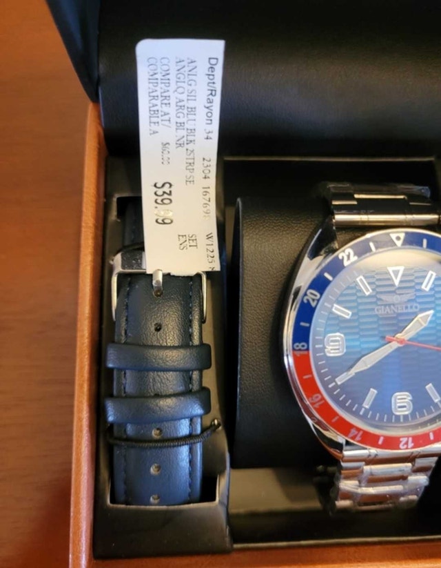 New 44MM Gianello Drift Interchangeable 3 Strap Men's Watch Set - photo 4