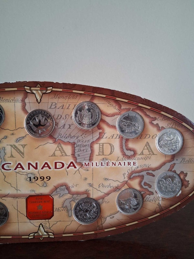 1999 Millennium Canada 13-Piece 25-Cent Coins and Medallion Set - photo 3