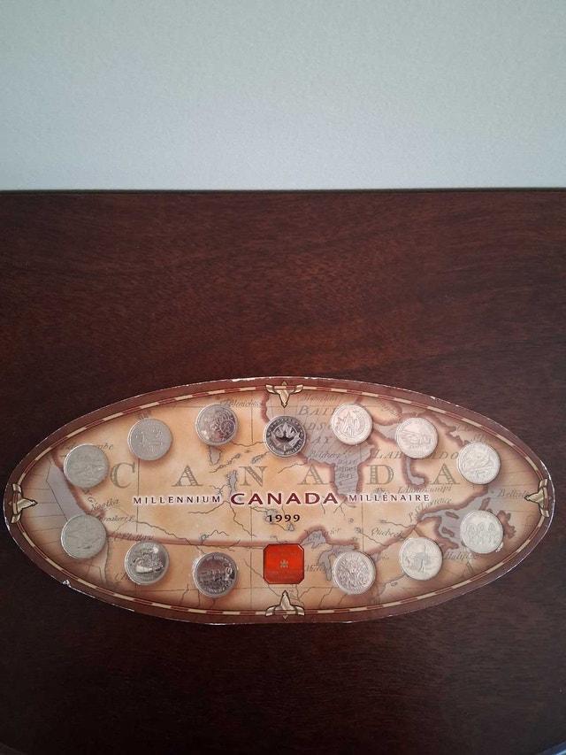 1999 Millennium Canada 13-Piece 25-Cent Coins and Medallion Set - photo 5
