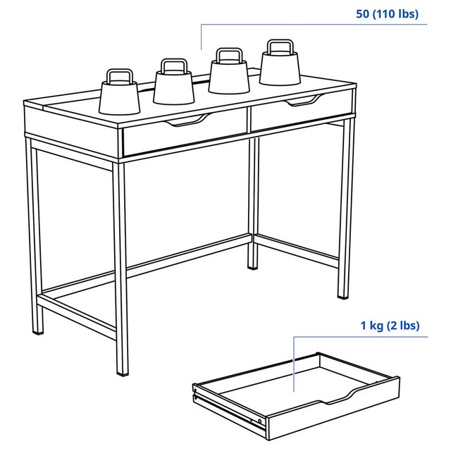 Desk - white - photo 4