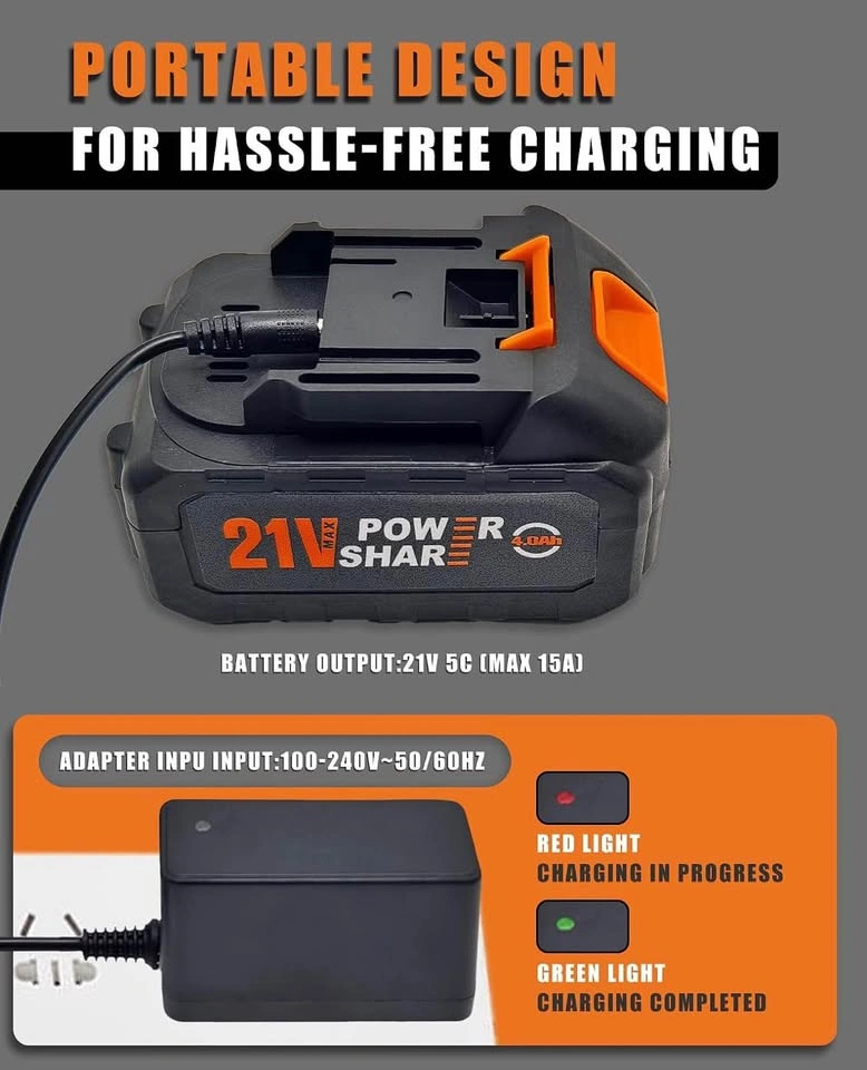 21V Lithium Battery + Charger – Blissthrill Power Tools - photo 4