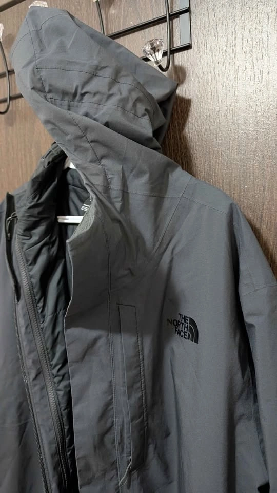 North Face grey winter coat + rain coat - photo 5