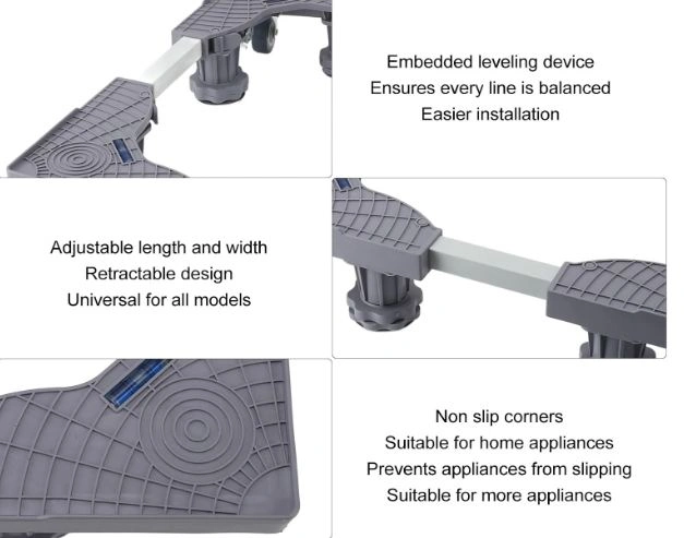 Heavy-Duty Adjustable Mobile Appliance Base with Wheels - photo 4