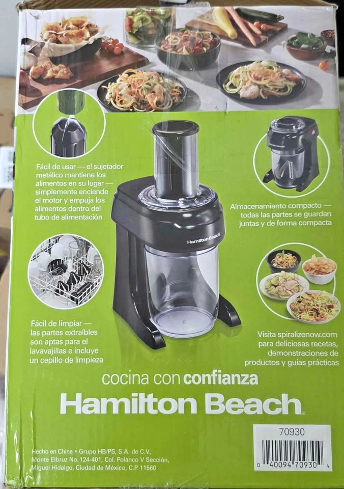 Brand new open box Hamilton Beach 3-in-1 Electric Vegetable Spir