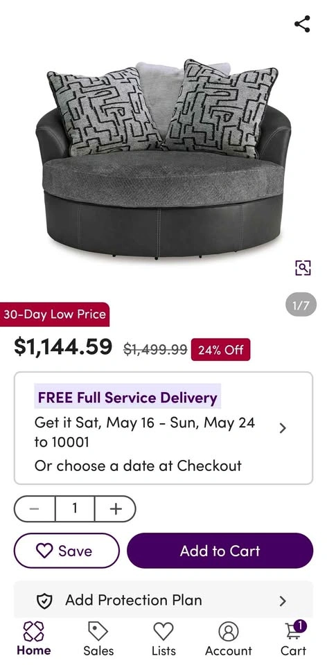 Ashley Brixley Pier Oversized Swivel Accent Chair - photo 5