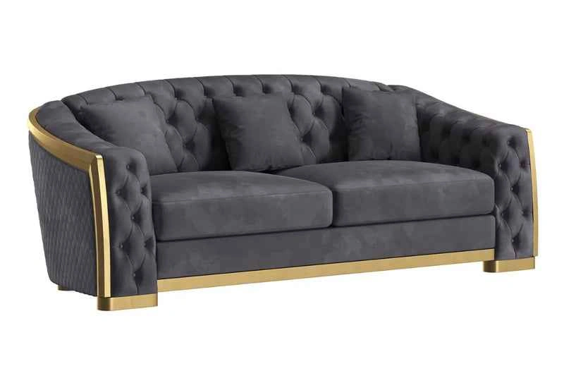 Brand New 3-Piece Luxury Velvet Living Room Set - photo 2