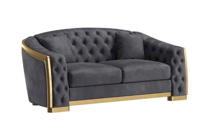 Brand New 3-Piece Luxury Velvet Living Room Set - photo 3