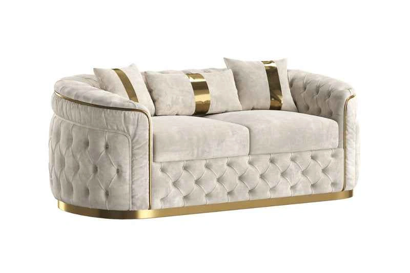 Brand New 3-Piece Luxury Velvet Living Room Set, Only $1,799 - photo 3