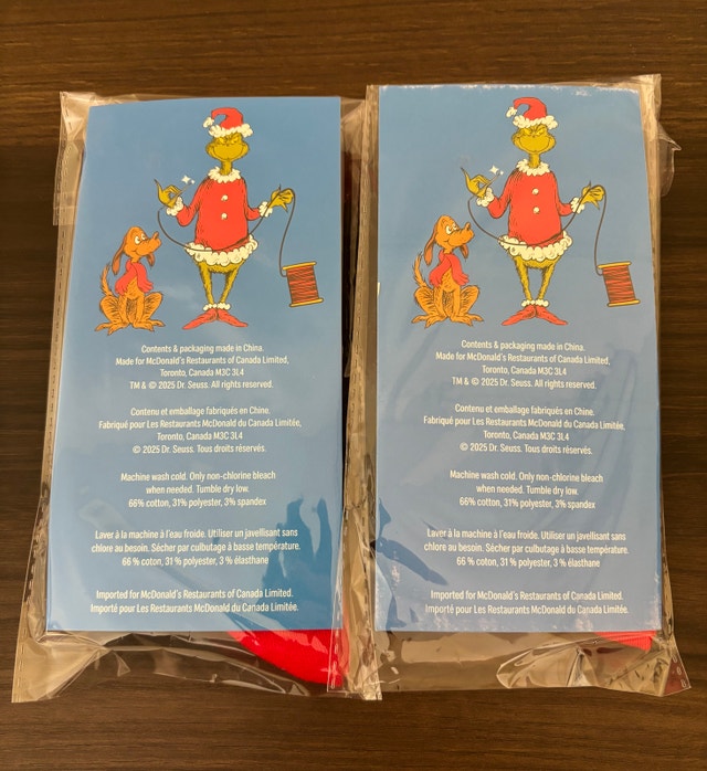 McDonald’s 2025 Christmas Socks - photo 2