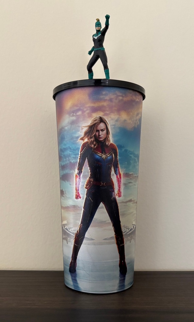 Cineplex Captain Marvel Cup and Topper