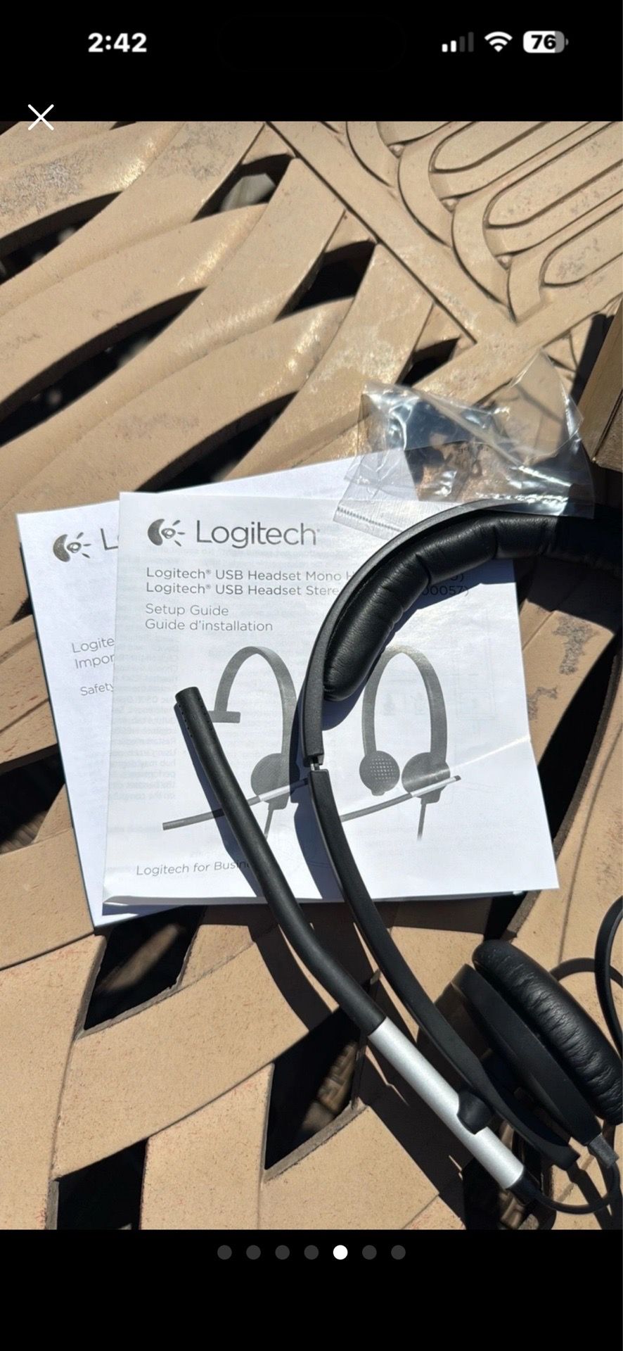 Logitech H650E USB Headset Stereo NEW - photo 5