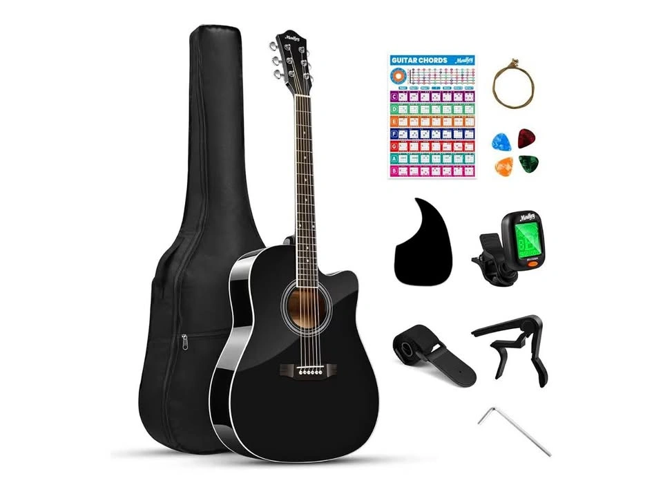 Moukey MBG-01B 41" Acoustic Guitar Beginner Kit