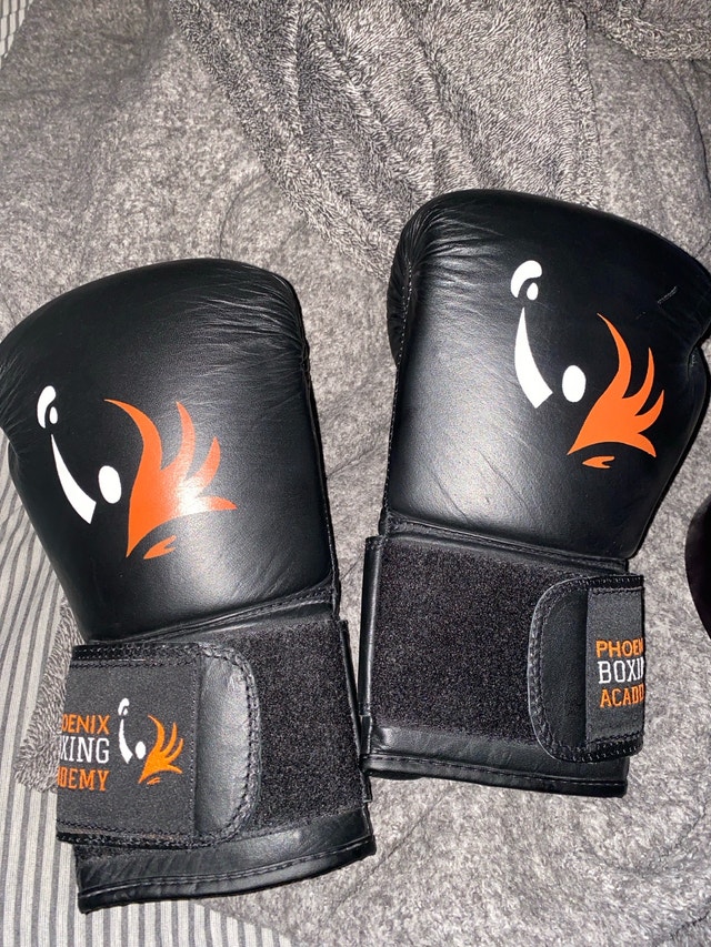 Phoenix Boxing Academy Leather Super Bag Gloves