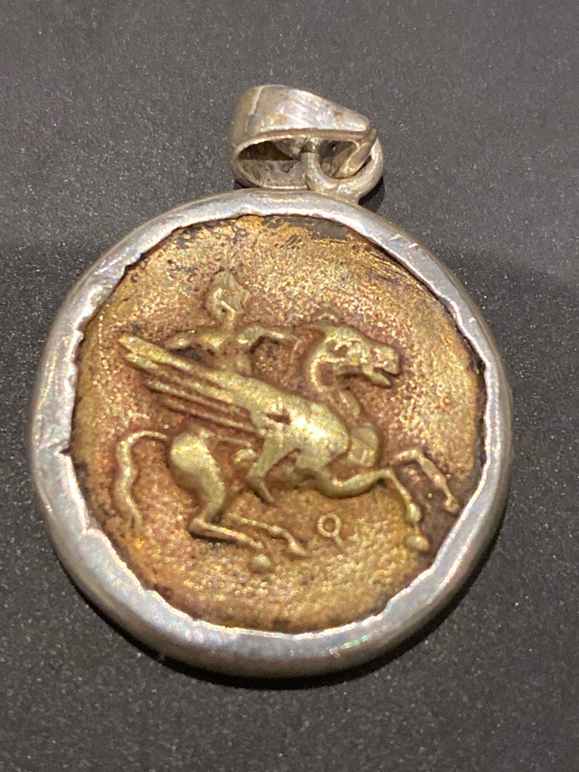 925 Silver Lycian League Masicytus Stater 480-460 BC Pendant - photo 2