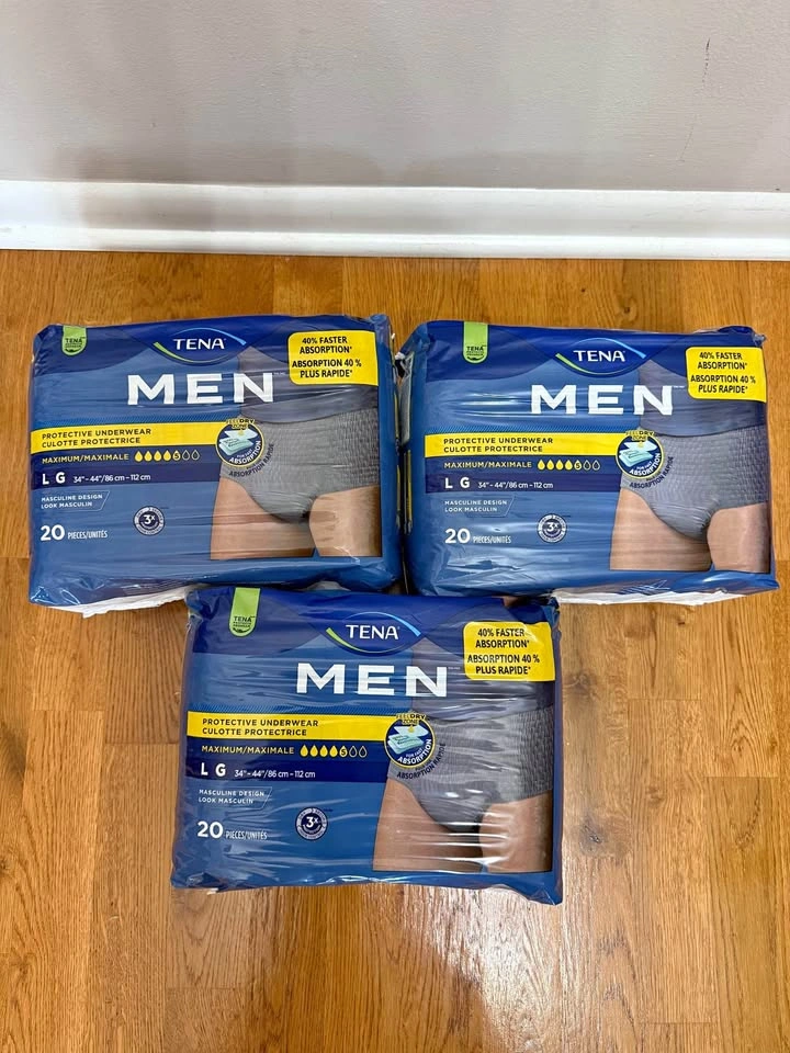 TENA Men Maximum Guards, Incontinence Pads for Men 20count