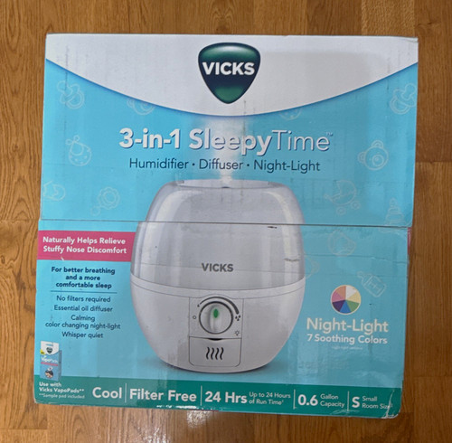 Vicks 3-in-1 SleepyTime Cool Mist Humidifier