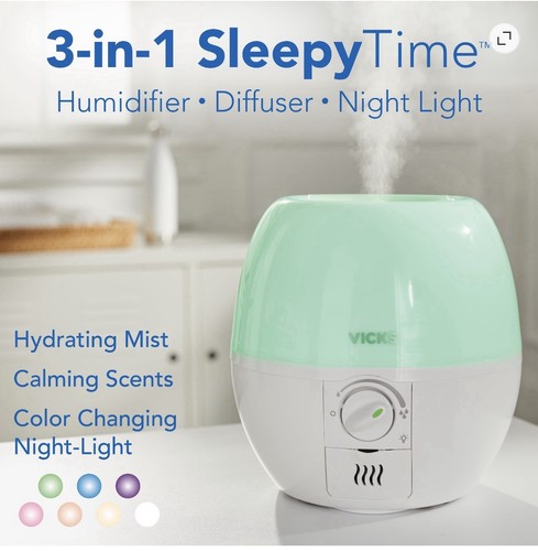 Vicks 3-in-1 SleepyTime Cool Mist Humidifier - photo 3