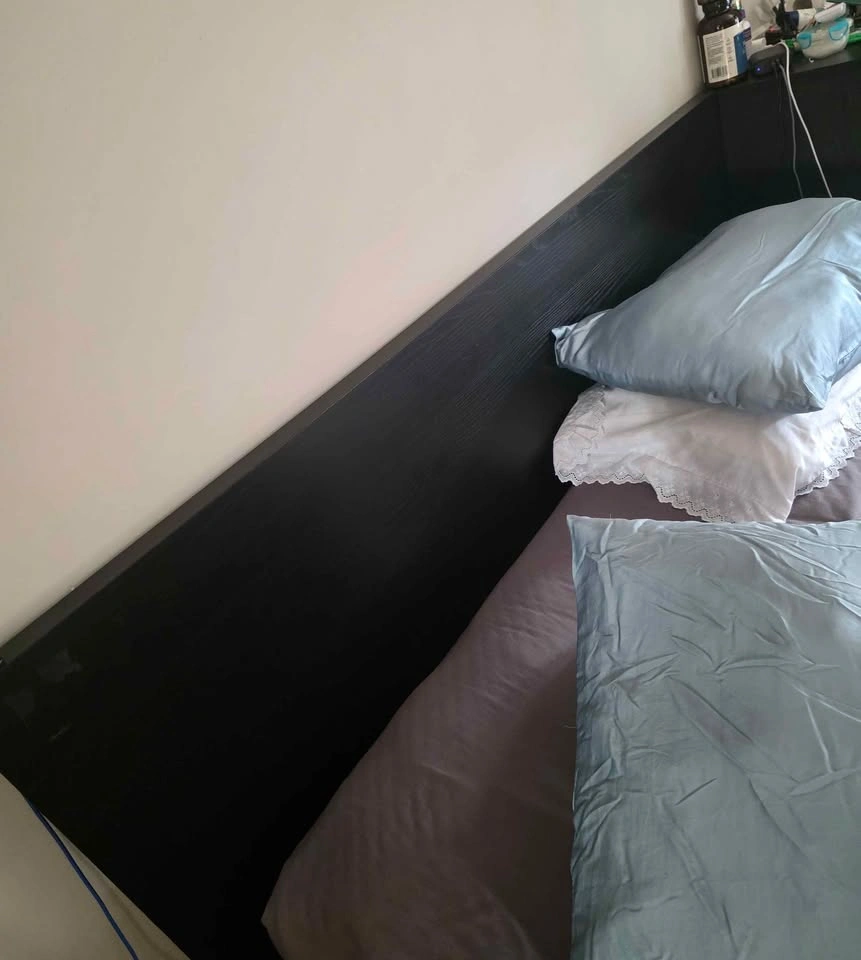 IKEA MALM Queen Bed + NOVA Mattress + Nightstand - photo 2