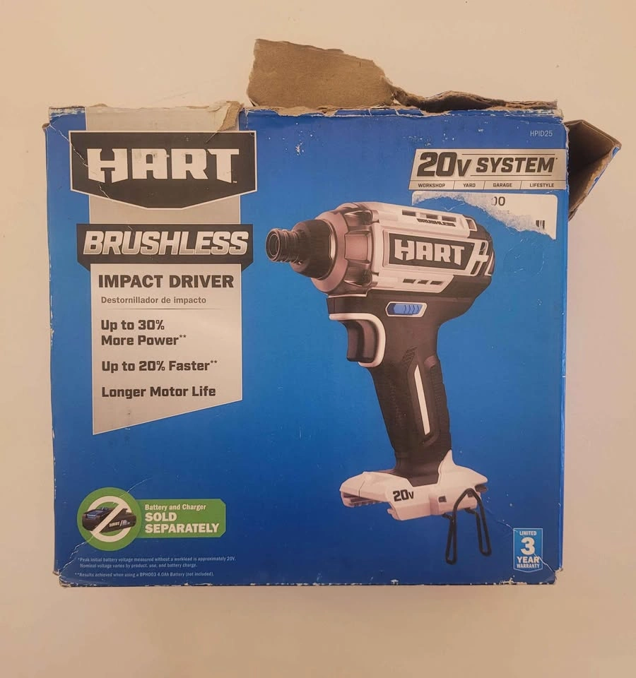 New in box HART 20V Brushless Impact Driver - photo 2