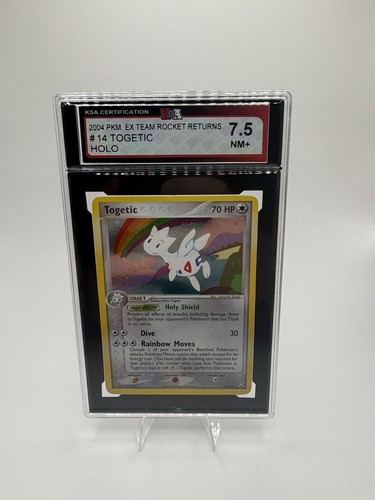 2004 Pokemon EX Team Rocket Returns Togetic #14/109 Holo KSA 7.5