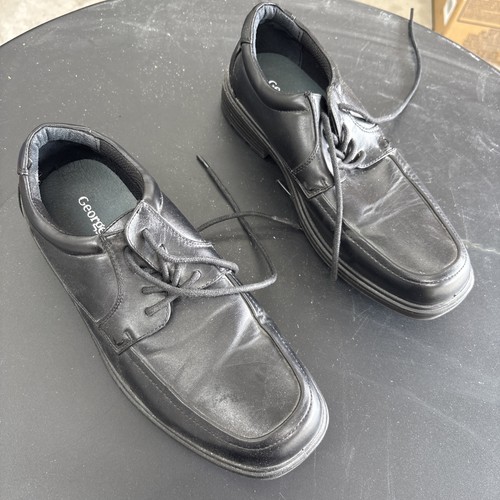 George Men’s Size 9 Black Lace Up Dress Shoes
