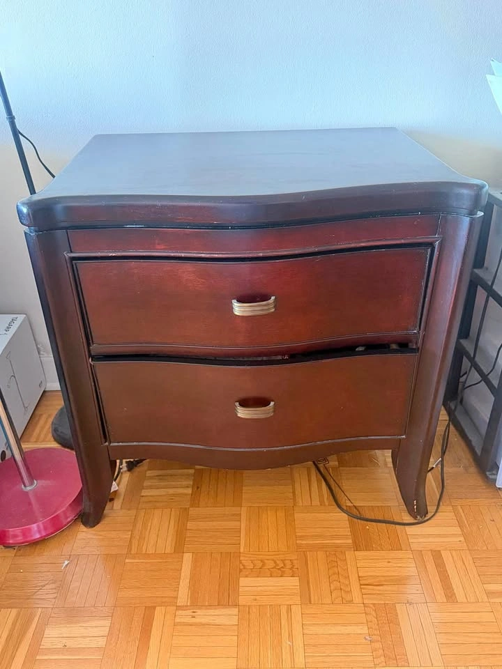 Vintage Solid Wood 2-Drawer Chest
